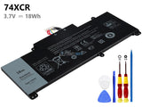 3.7V 18Wh Laptop_Dell 74XCR battery