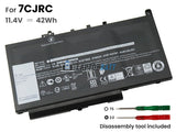 11.4V 42Wh Laptop_Dell LatitudeE7470 battery