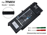 15.2V 63Wh Laptop_Dell 7FMXV battery