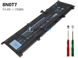 11.4V 75Wh Laptop_Dell 8N0T7 battery