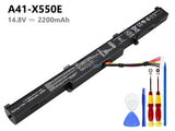 14.8V 2200mAh Asus A41-X550E battery