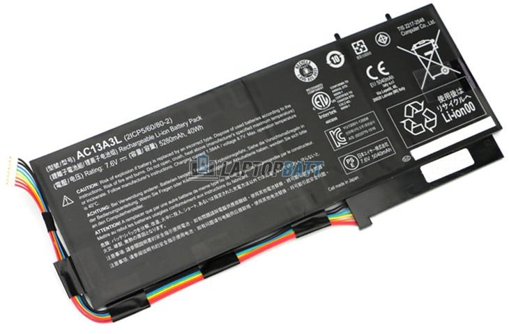 7.6V 5280mAh Acer AC13A3L battery