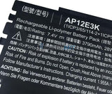 7.4V 3790mAh Acer AP12E3K battery