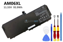 11.55V 95.9Wh HP AM06XL battery