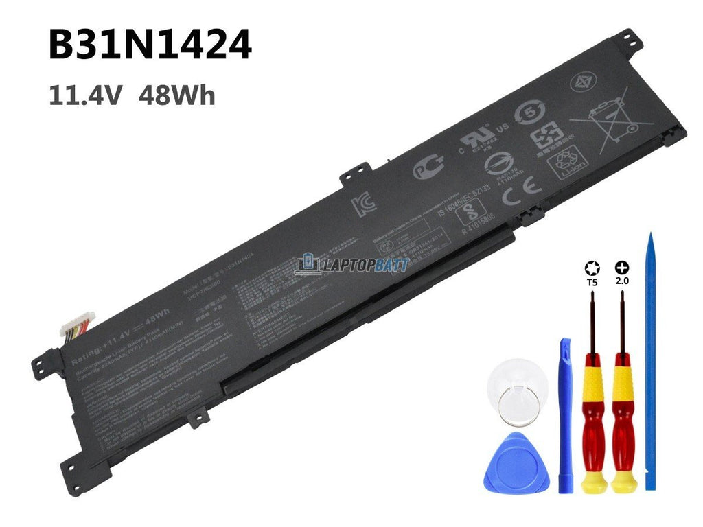 11.4V 48Wh Asus B31N1424 battery