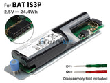 2.5V 24.4Wh Laptop_Dell BAT-1S3P battery