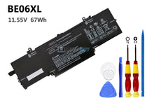 11.55V 67Wh HP BE06XL battery