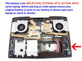 14.4V 75.24Wh MSI BTY-L78 battery