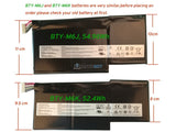 11.4V 52.4Wh MSI BTY-M6K battery