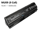 9 Cells 6600mAh HP 593553-001 battery