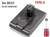22.2V 2500mAh VacuumCleaner_Dyson DC34 battery