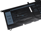 7.6V 52Wh Dell DXGH8 battery