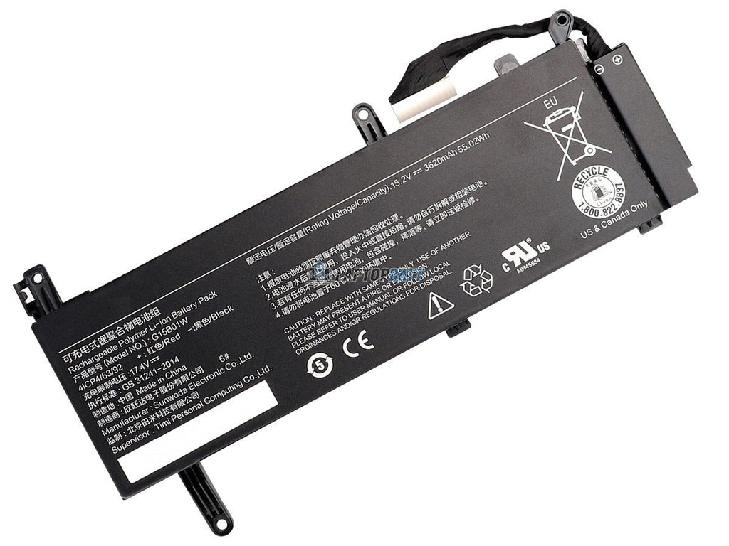 15.2V 55.02Wh XiaoMi G15B01W battery