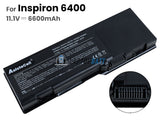 11.1V 6600mAh Laptop_Dell Inspiron6400 battery