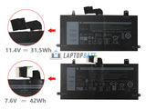 7.6V 42Wh Laptop_Dell 1WND8 battery