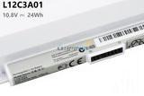 10.8V 24Wh White Lenovo L12C3A01 battery