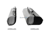 Silver Black HP LA04 battery(2200mAh VS 4400mAh)