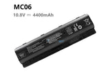 11.1V 4400mAh HP MC06 battery
