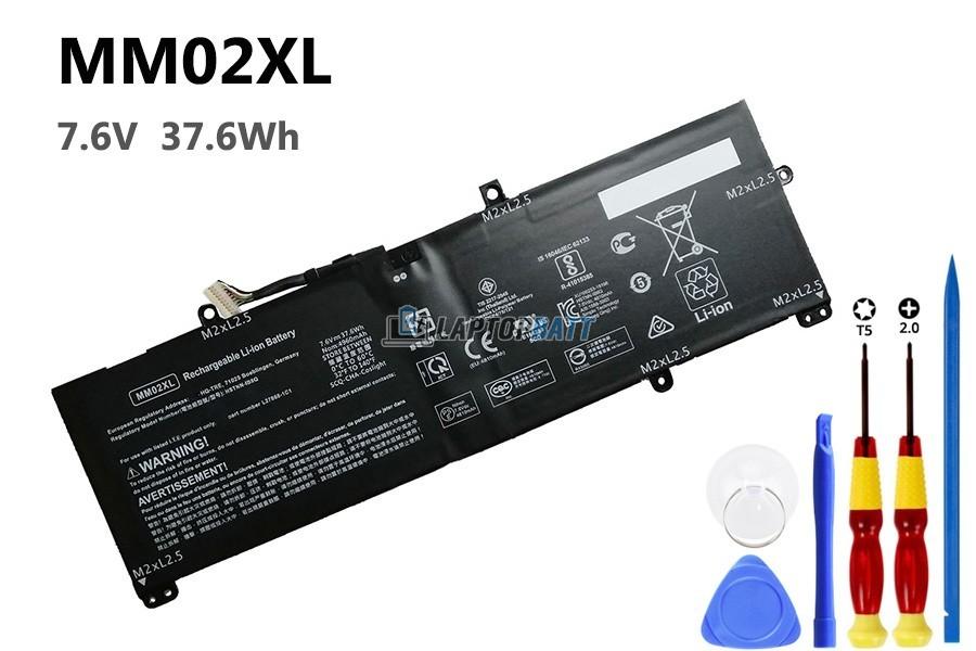 7.6V 37.6Wh HP MM02XL battery