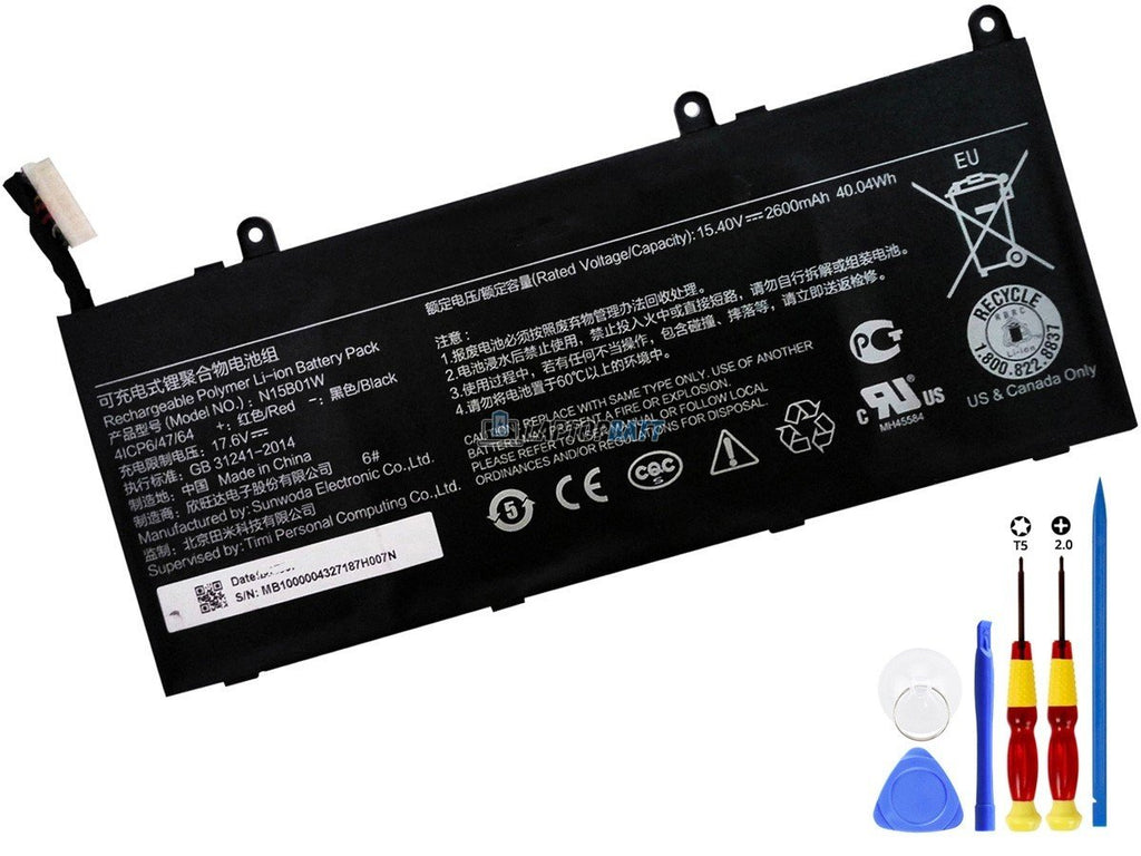 15.4V 40.04Wh XiaoMi N15B01W battery