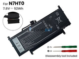 7.6V 52Wh Laptop_Dell N7HT0 battery