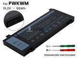 15.2V 56Wh Laptop_Dell PWKWM battery