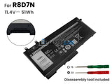 11.4V 51Wh Laptop_Dell 3HWPP battery