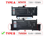 11.4V 88Wh Laptop_Dell N7HT0 battery