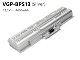 4400mAh Silver Sony VGP-BPS13 battery