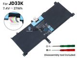 7.4V 27Wh Laptop_Dell XPS10 battery