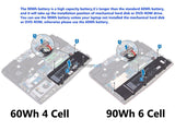 11.4V 90Wh Dell 1F22N battery
