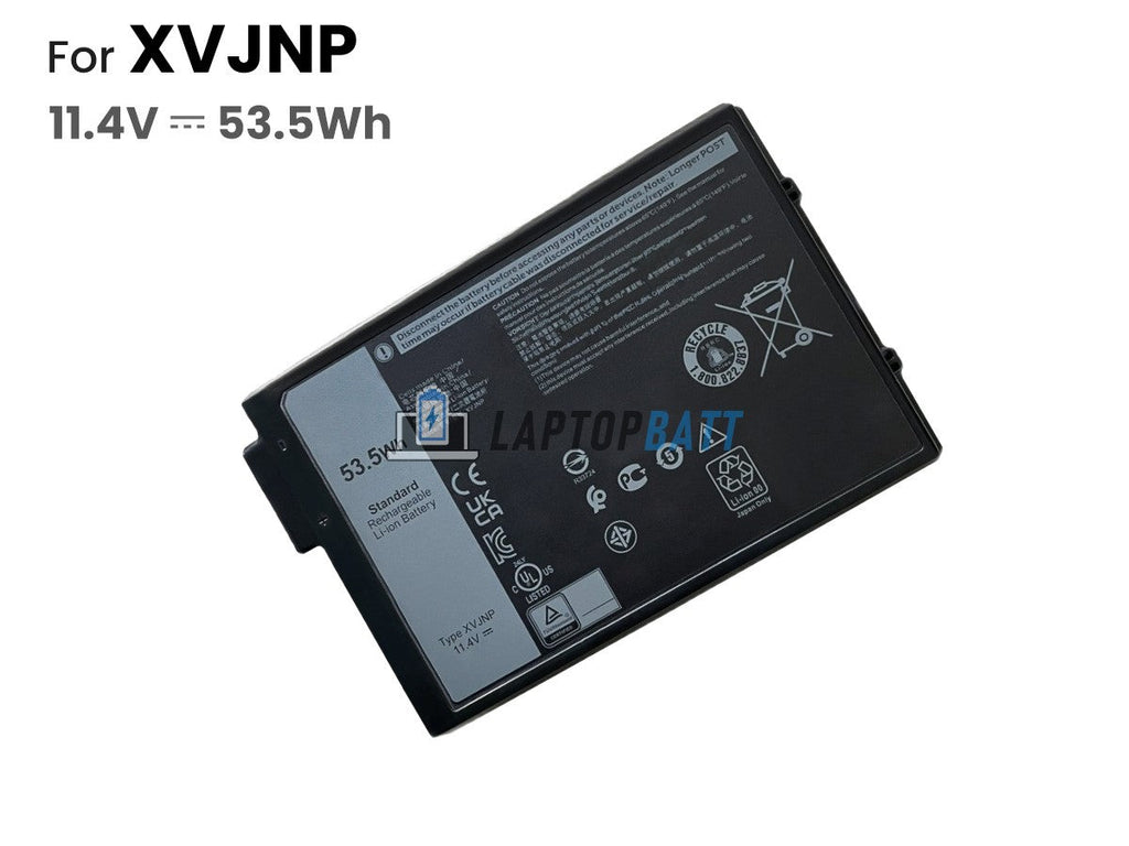 53.5Wh Battery for Laptop_Dell XVJNP 11.4V 6 Cells