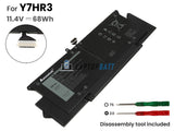 11.4V 68Wh Laptop_Dell Y7HR3 battery